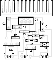 10w amplifier component side
